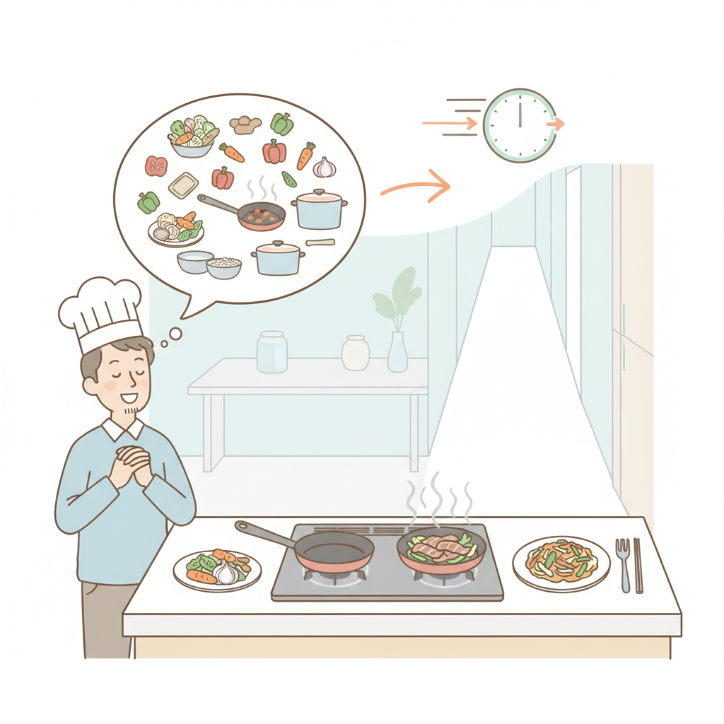 #h1 忙しい毎日でも続けやすい、時短料理のコツ完全ガイド|手間を減らしておいしく作る方法
ウェブ検索そのものはこの場で実行できませんが、検索上位を狙いやすく、かつ検索意図に自然に合うようにタイトルをSEO視点で設計すると、上記のような形が有力です。
ほかにも候補を出すなら、以下のようなタイトルも考えられます。
##h2 SEOを意識したタイトル候補
###h3 候補1
#h1 時短料理のコツを徹底解説|忙しい一人暮らしでも簡単に続く工夫まとめ
###h3 候補2
#h1 時短料理がラクになるコツとは?買い物・下ごしらえ・調理の効率アップ術
###h3 候補3
#h1 時短料理のコツ大全|平日のごはん作りをラクにする簡単アイデア集
###h3 候補4
#h1 料理の時短はコツで変わる|忙しい人のための簡単テクニックと習慣
###h3 おすすめの本命タイトル
#h1 忙しい毎日でも続けやすい、時短料理のコツ完全ガイド|手間を減らしておいしく作る方法
##h2 このタイトルが強い理由
###h3 検索キーワードを自然に含めている
「時短」「料理」「コツ」を不自然にならない形で入れていて、検索エンジンにも読者にも伝わりやすいです。
###h3 検索意図が広く拾える
「完全ガイド」「手間を減らす」「おいしく作る」と入れることで、
単なるテクニックだけでなく、実用的で満足度の高い記事だと伝わります。
###h3 クリックされやすい
「忙しい毎日でも続けやすい」という言い回しで、30代独身男性のような忙しい層にも刺さりやすくしています。
###h3 競合タイトルと差別化しやすい
ありがちな「簡単○選」「すぐできる時短料理」よりも、生活に定着するニュアンスを持たせているので、似た印象になりにくいです。
##h2 次にできること
続けて必要であれば、次のどちらかをそのまま作れます。
###h3 1
この記事タイトルに合わせたSEO構成案
###h3 2
実際の本文作成
必要なら次に、
**「検索意図を踏まえた見出し構成」** を作ります。